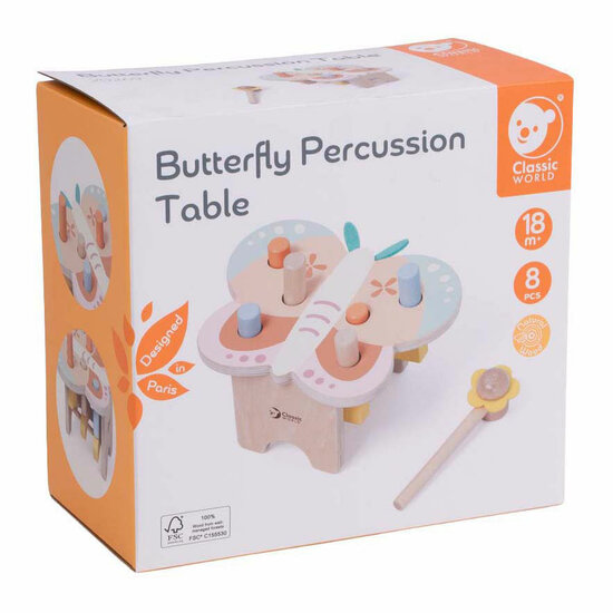 Classic World Houten Hamerbank Vlinder