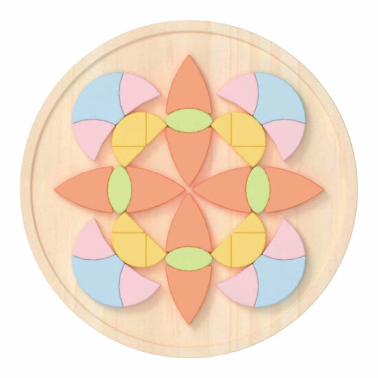 Classic World Houten Mandala Puzzel Bloem