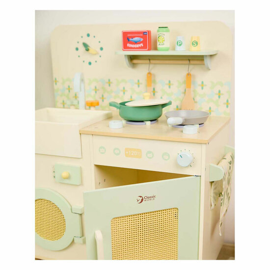 Classic World Houten Keuken met Accessoires - 14dlg.