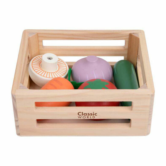 Classic World Houten Krat met Groenten