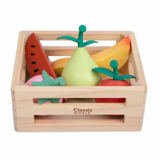 Classic World Houten Krat met Fruit