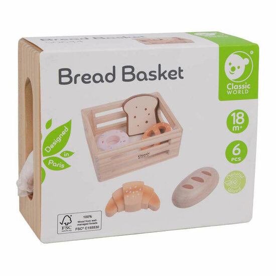 Classic World Houten Krat met Brood