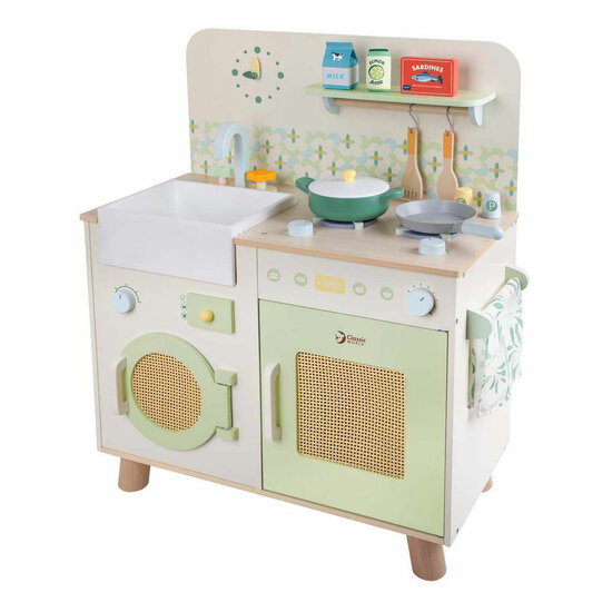 Classic World Houten Keuken met Accessoires - 14dlg.