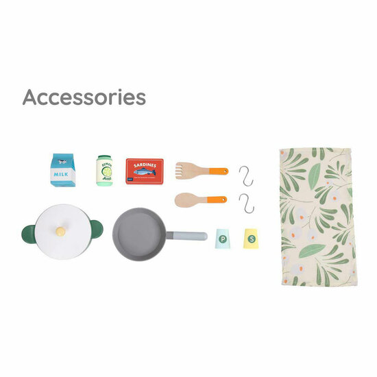 Classic World Houten Keuken met Accessoires - 14dlg.