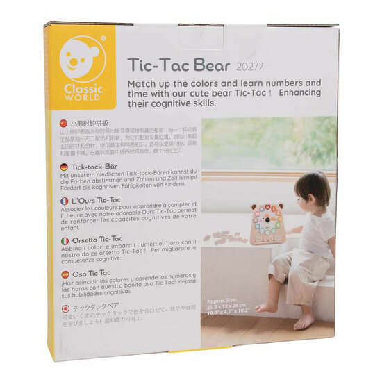 Classic World Houten Klok Beer