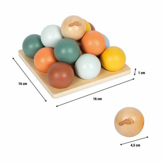 Small Foot - Houten Montessori Sorteerspel met Ballen