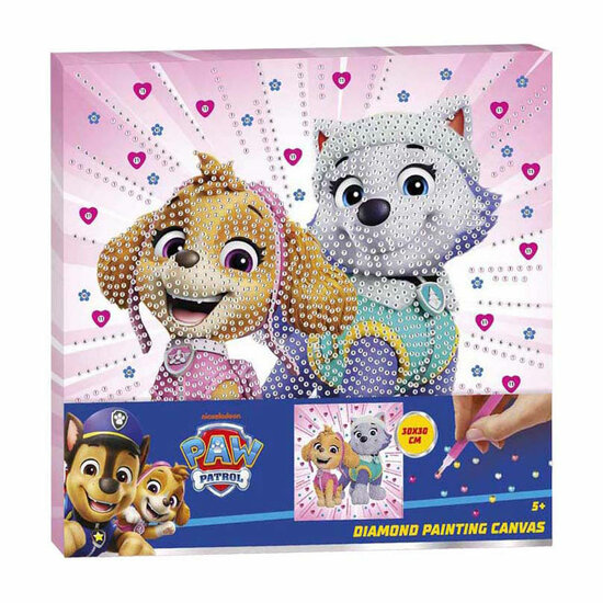 Paw Patrol Diamond Painting Canvas - 30x30cm