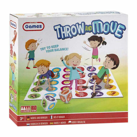 Gooi &amp; Beweeg Spel - 2-4 Spelers
