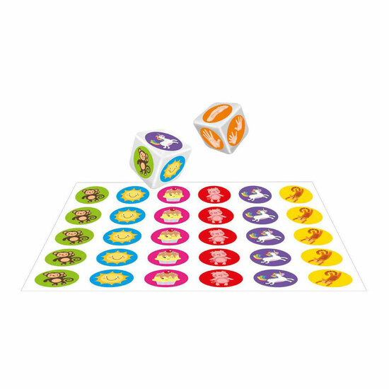 Gooi &amp; Beweeg Spel - 2-4 Spelers