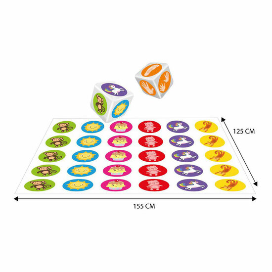 Gooi &amp; Beweeg Spel - 2-4 Spelers