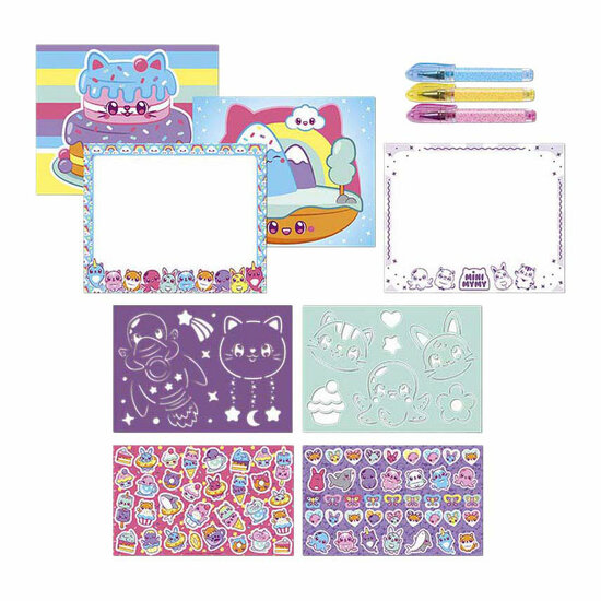 Mini MyMy Designer Activiteitenblok + 3 Gelpennen