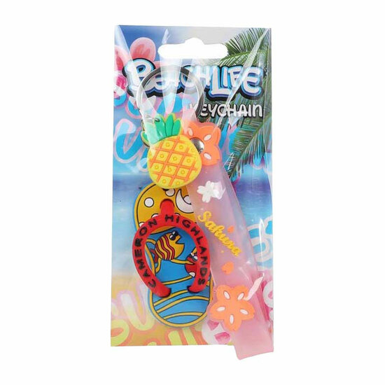 Sleutelhanger Strand Plezier Teenslipper