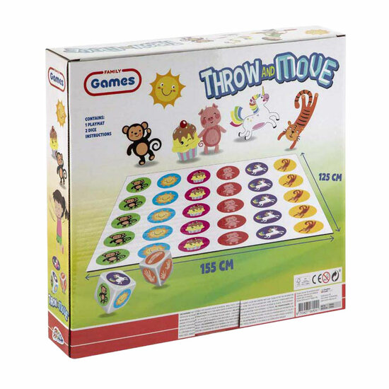 Gooi &amp; Beweeg Spel - 2-4 Spelers