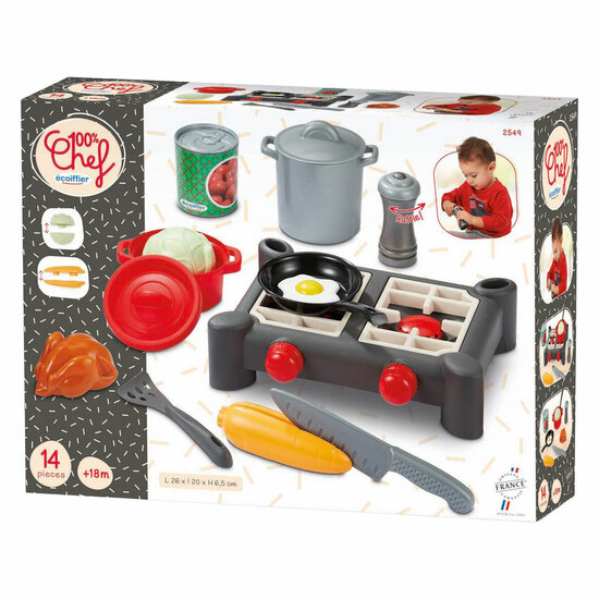 Ecoiffier 100% Chef Fornuis - 14dlg.