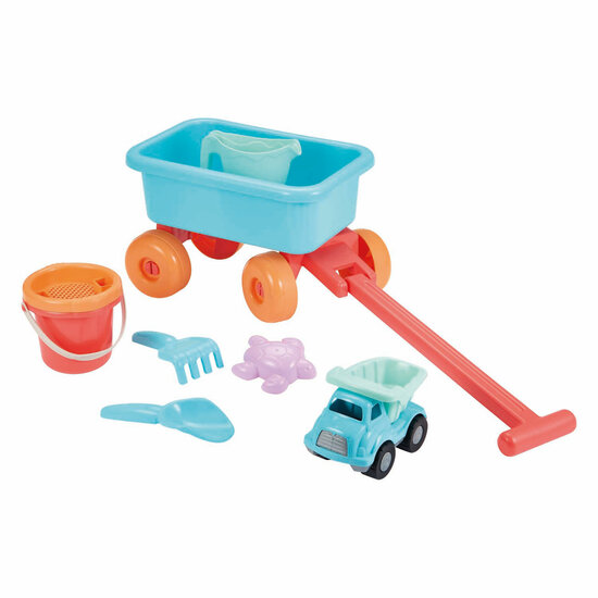 Ecoiffier Strandkar met Accessoires - 8dlg.