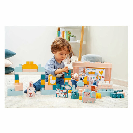 Abrick Bouwblokken met Boerderijdieren - 55dlg.