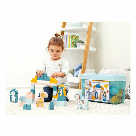 Abrick Bouwblokken met Dierentuindieren - 55dlg.