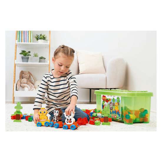 Abrick Boerderijdieren Blokkentrein - 250dlg.