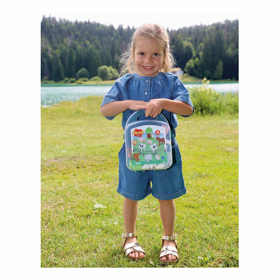 Abrick Koffer met Boerderijdieren - 16dlg.