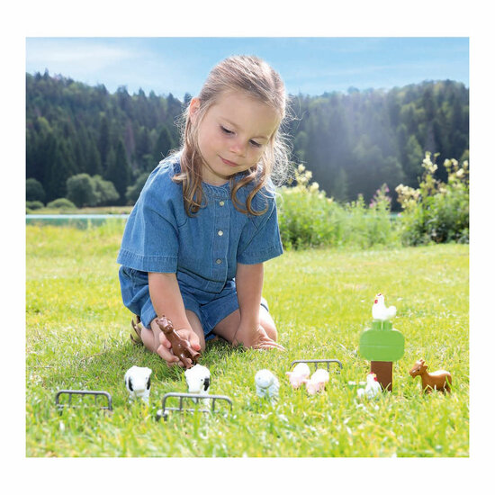 Abrick Koffer met Boerderijdieren - 16dlg.