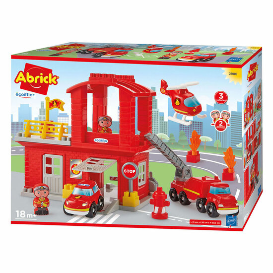 Abrick Brandweerkazerne met 3 Voertuigen