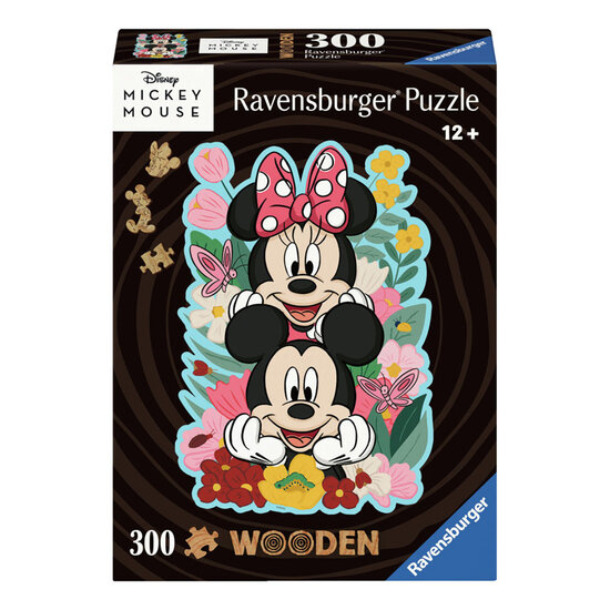 Ravensburger Houten Legpuzzel Mickey Mouse &amp; Minnie Mouse, 300st.