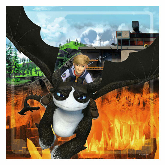 Ravensburger Dragons The Nine Realms Legpuzzel, 3x49st.