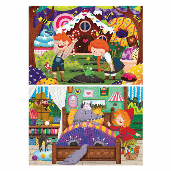 Ravensburger Legpuzzel Sprookjes, 2x12st.