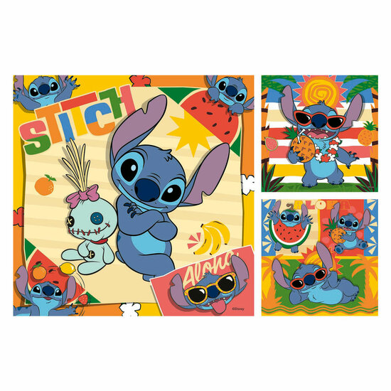 Ravensburger Legpuzzel Disney Stitch, 3x49st.