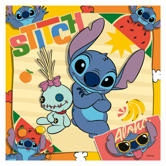Ravensburger Legpuzzel Disney Stitch, 3x49st.