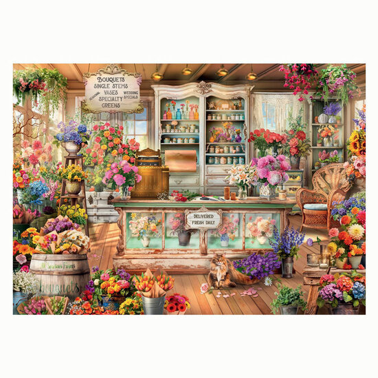 Ravensburger Legpuzzel All Seasons Flowershop, 1000st.