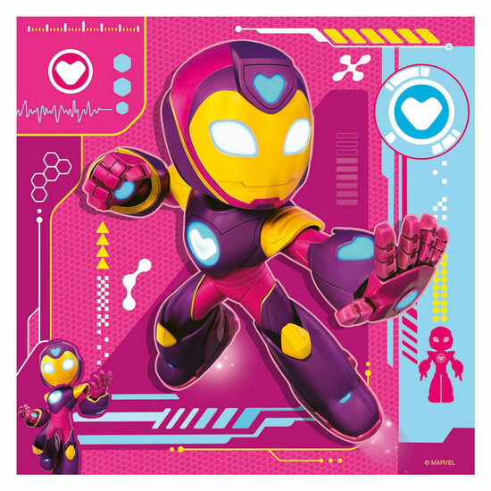 Ravensburger Legpuzzel Iron Man en zijn Geweldige Vrienden - 3x49st.
