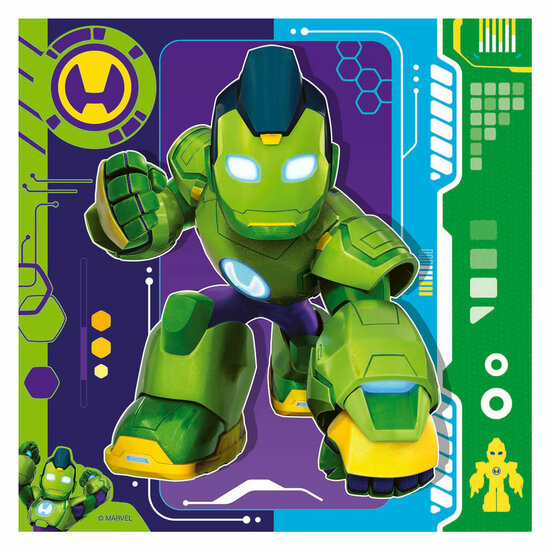 Ravensburger Legpuzzel Iron Man en zijn Geweldige Vrienden - 3x49st.