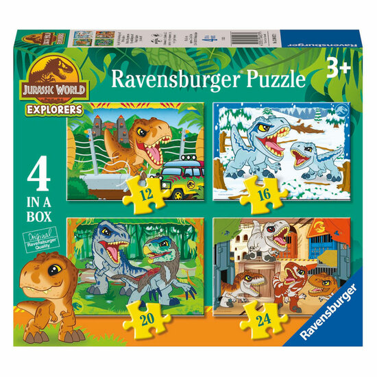 Ravensburger Legpuzzel Jurassic World Explorers - 4 Puzzels