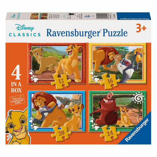 Ravensburger Legpuzzel Disney Lion King - 4 Puzzels