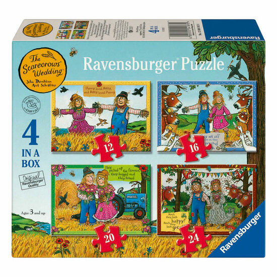 Ravensburger Legpuzzel Trouwerij op de Boerderij - 4 Puzzels