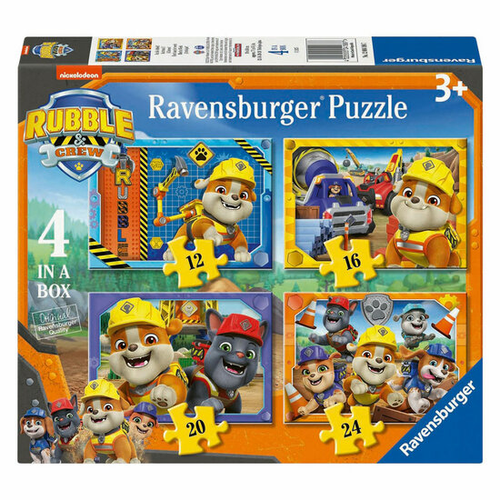 Ravensburger Legpuzzel Rubble &amp; Crew - 4 Puzzels
