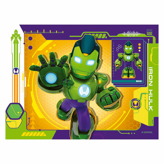 Ravensburger Legpuzzel Iron Man en zijn Fantastische Vriendjes - 4 Puzzels