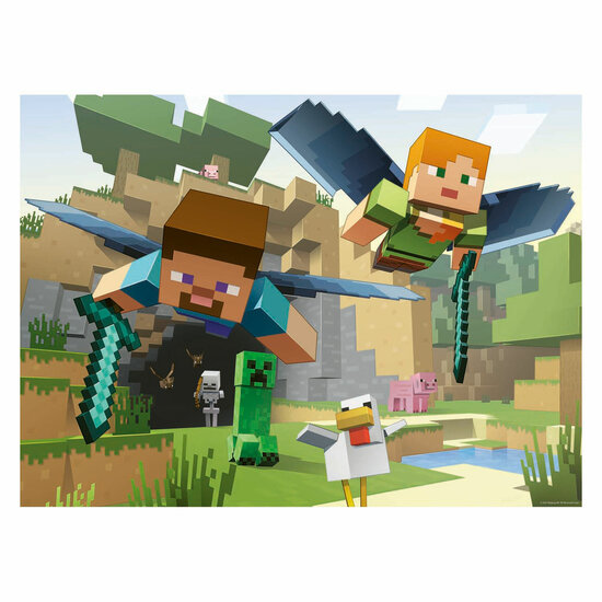 Ravensburger Legpuzzel Minecraft Avonturen - 200st. XXL