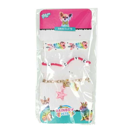 Rainbow Pets Armbanden - 3st.