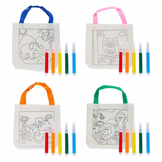 Katoenen Tas met 5 Stiften