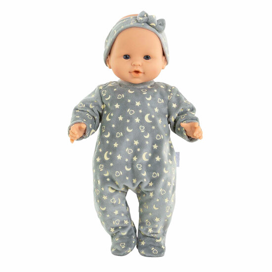 Corolle Poppen Pyjama Glitter in het Donker en Haarband, 36cm