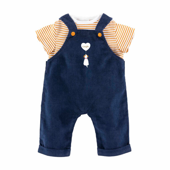 Corolle T-Shirt en Marineblauw Overall, 36cm