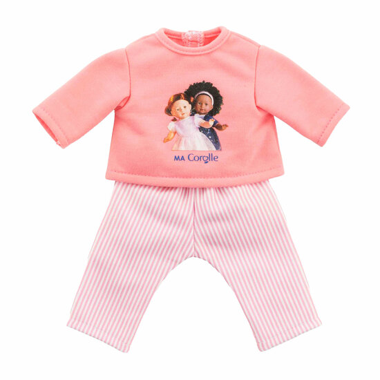Corolle Roze Pyjama voor Poppen van 36cm, 2dlg.