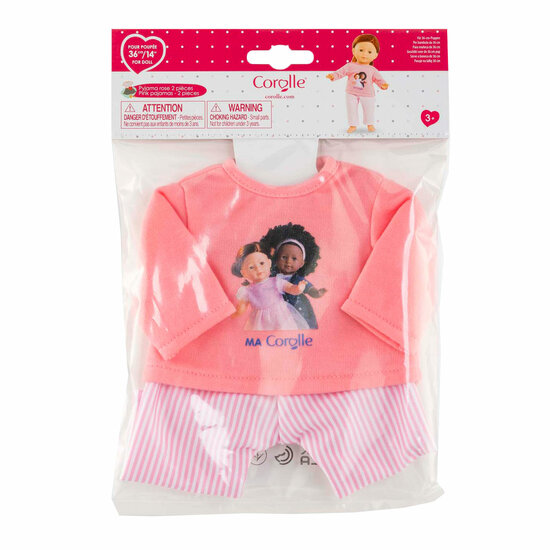 Corolle Roze Pyjama voor Poppen van 36cm, 2dlg.