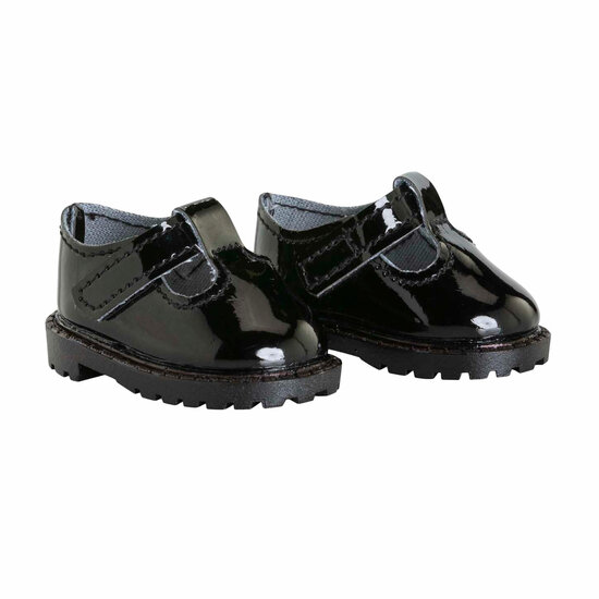 Corolle Zwarte Gelakte Babyschoentjes voor Poppen, 36cm