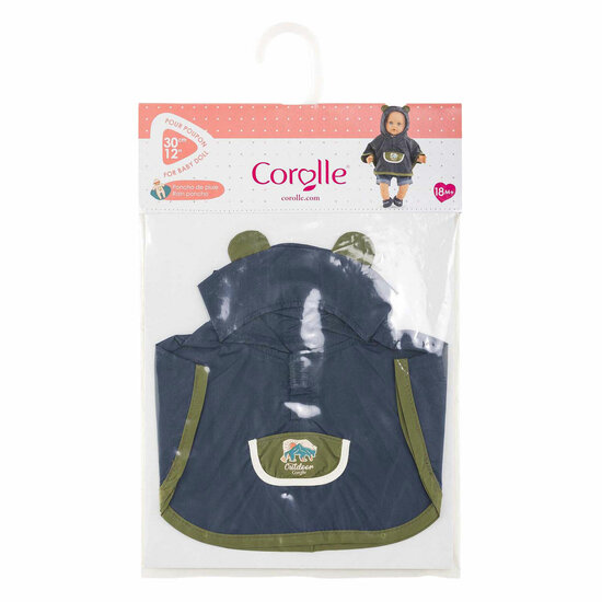 Corolle Regenponcho Kleine Ontdekker - 30cm