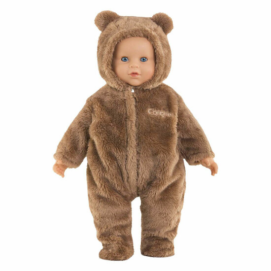 Corolle Bunting Brown Bear Onesie - 42cm