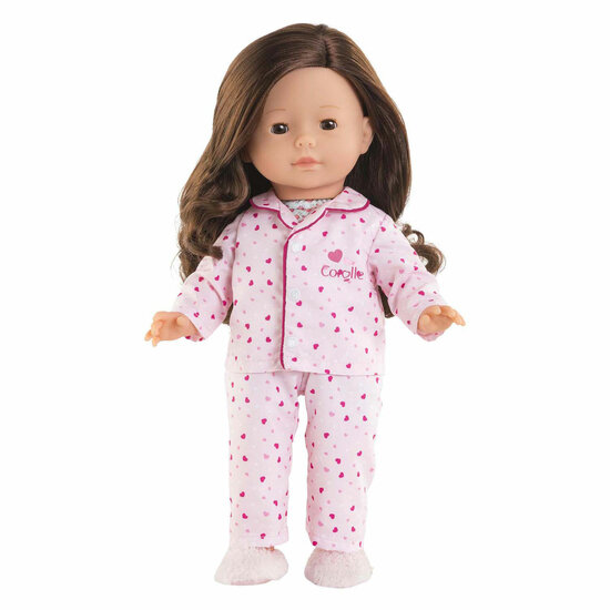 Ma Corolle Poppenpyjama en Slofjes - Hartjes - 36cm