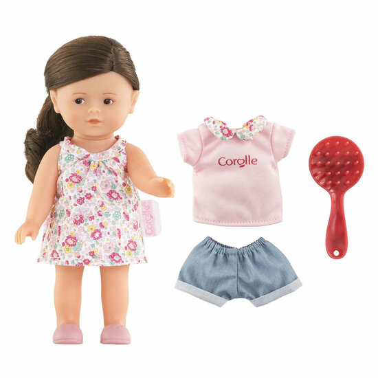 Corolle Mini Babypop Romy met 3 Accessoires - 20cm
